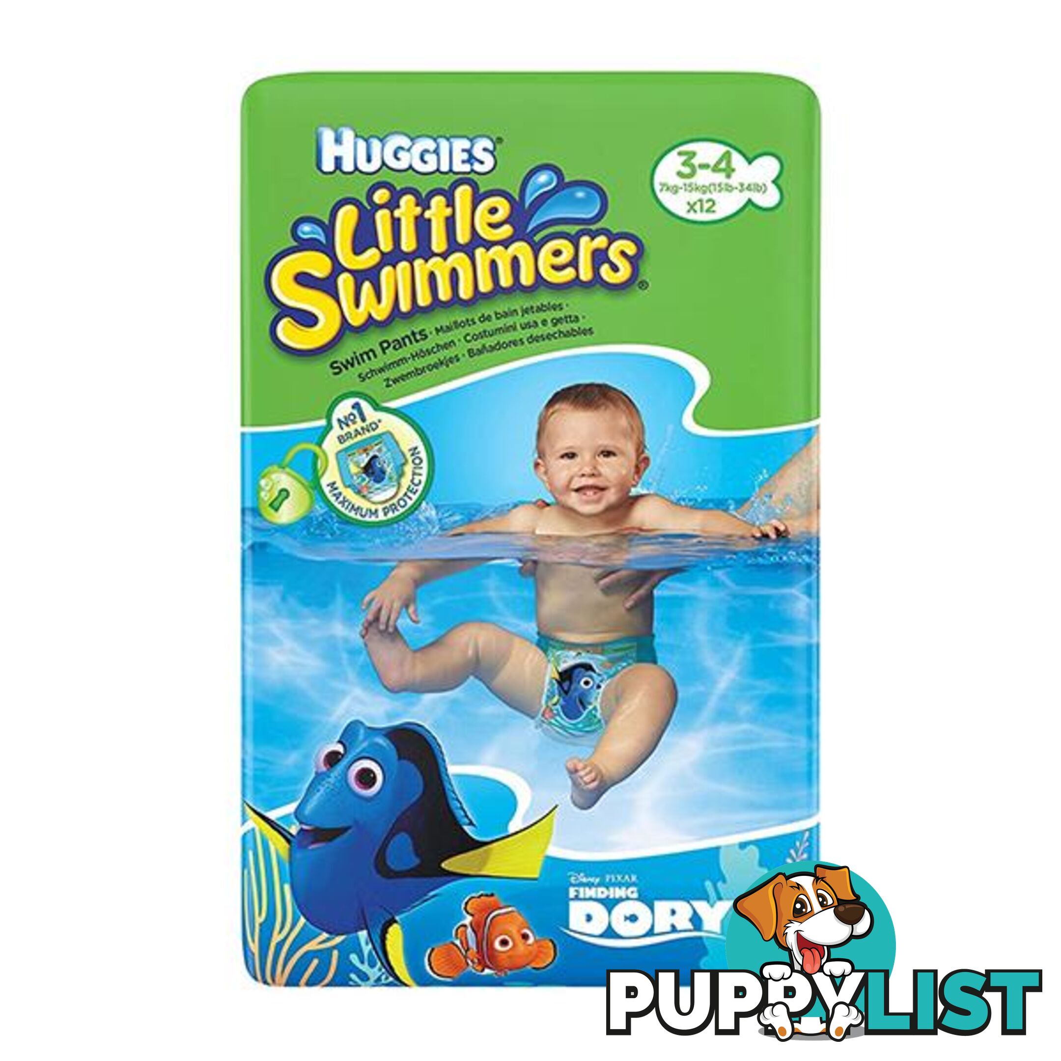 Huggies Little Swimmers Swim Pants Size 3 to 4 - Huggies - 787976647957