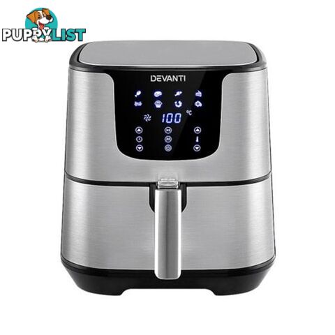 Air Fryer 7L Lcd Fryers Oil Free Oven Kitchen Healthy Cooker - Devanti - 9355720089301