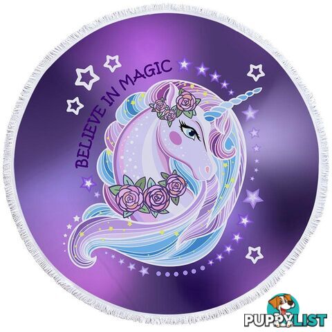 Believe in Magic Unicorn Beach Towel - Towel - 7427046323079