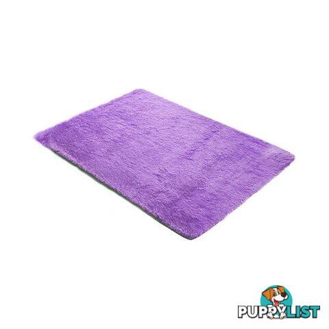 Designer Soft Shag Shaggy Floor Rug Carpet Home Decor 80X120 Cm Purple - Unbranded - 7427005888755