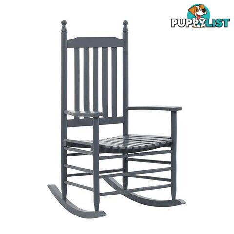 Rocking Chair With Curved Seat Wood - Unbranded - 8719883557045