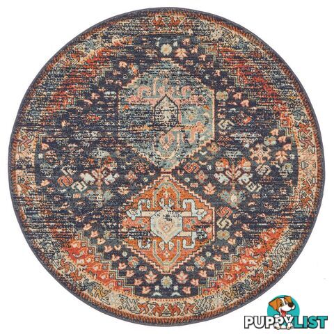 Legacy Round Navy Rug - Unbranded - 9375321884266