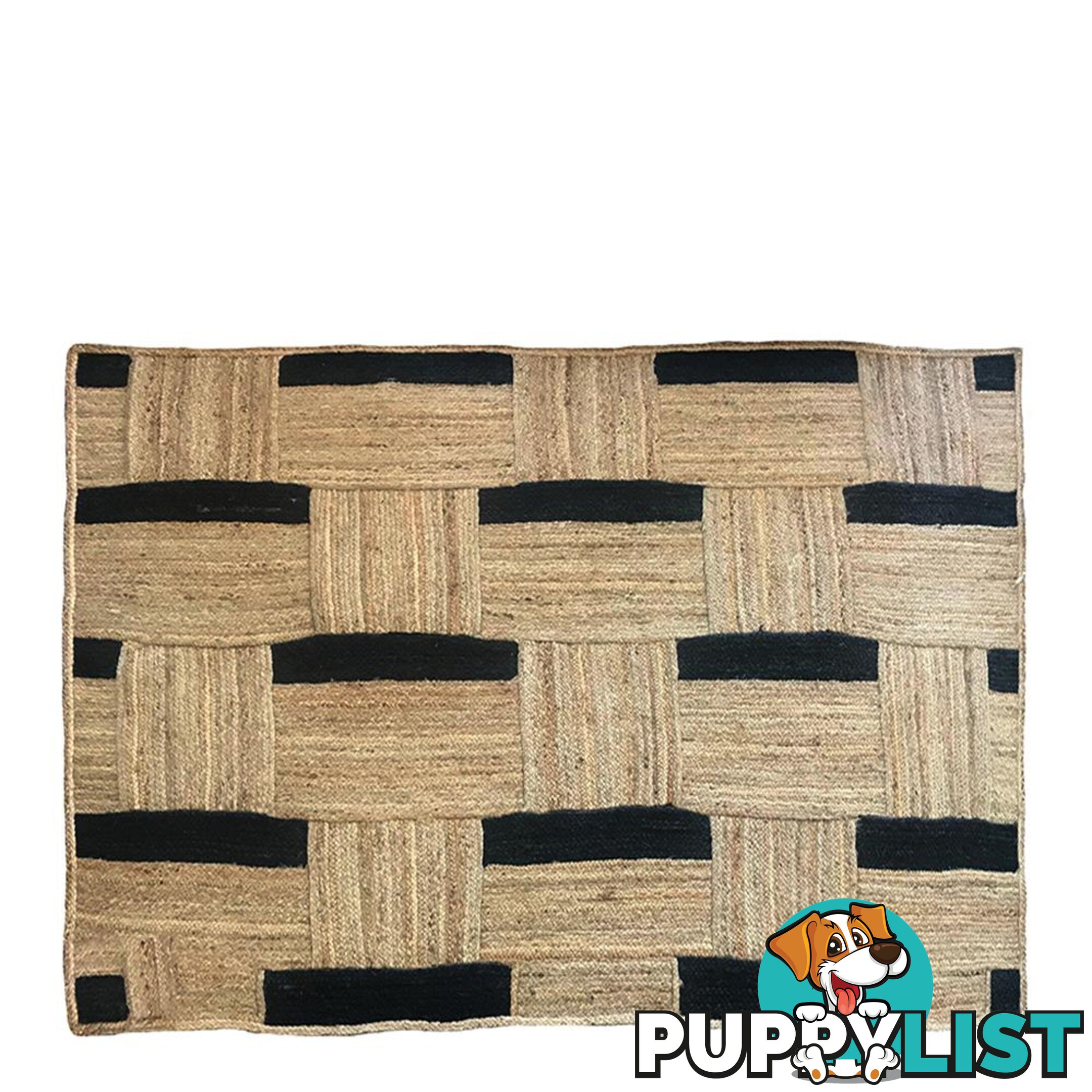 Maisy Rug 160x230cm Natural/Black - Unbranded - 7427046147118