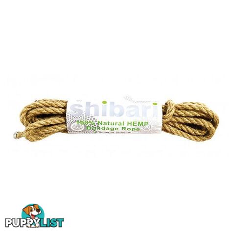 Shibari Rope 100 Percent Natural Hemp Brown - Shibari - 859612002564