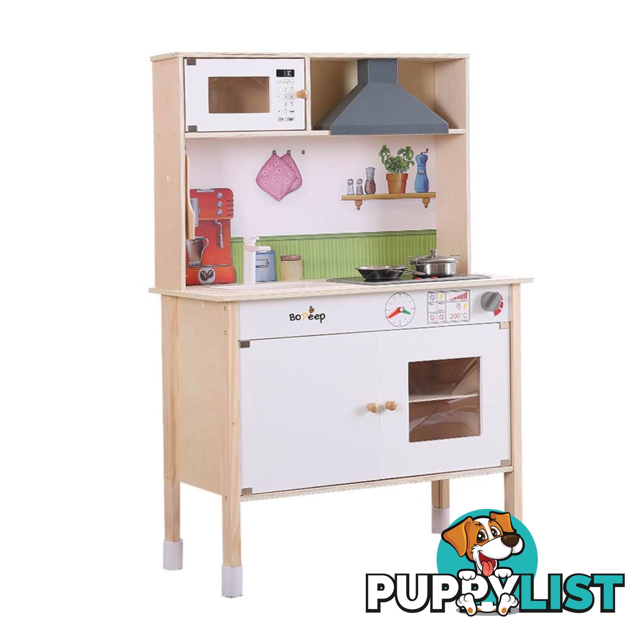 Kids Wooden Kitchen Pretend Play Set Cooking Toys Toddlers Cookware Gift - Unbranded - 787976603076