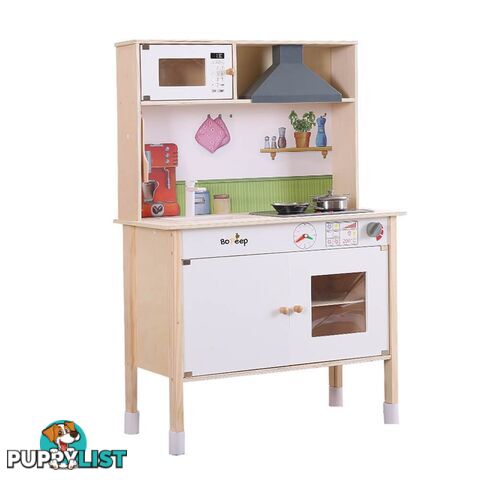 Kids Wooden Kitchen Pretend Play Set Cooking Toys Toddlers Cookware Gift - Unbranded - 787976603076