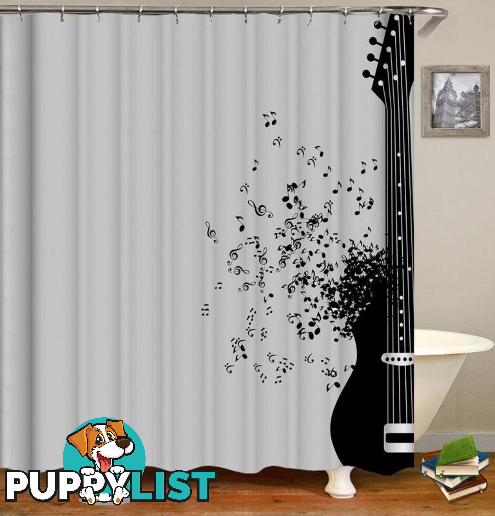 Guitar Is Life Shower Curtain - Curtain - 7427045909434