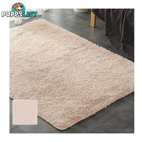 Designer Soft Shag Shaggy Floor Confetti Rug Carpet Home Decor 120X160 Cm Tan - Unbranded - 787976594565