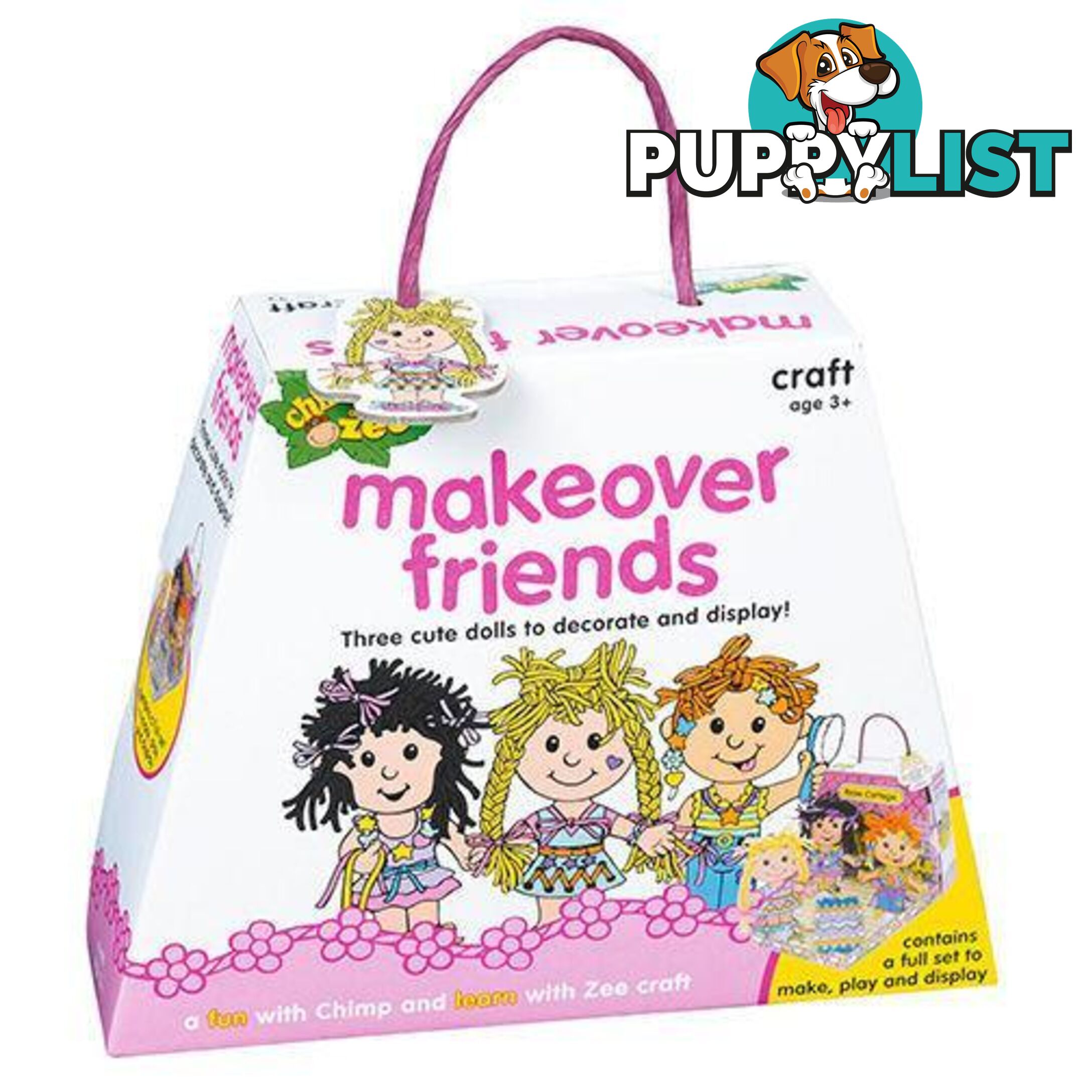 Chimp and Zee Makeover Friends Craft Set Game Preschool Pretend Play - Unbranded - 4326500376541