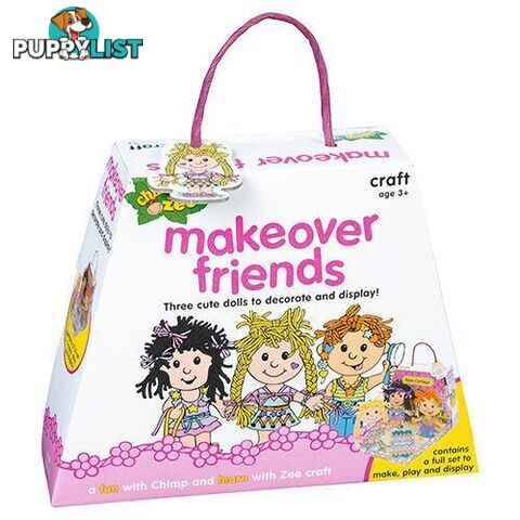 Chimp and Zee Makeover Friends Craft Set Game Preschool Pretend Play - Unbranded - 4326500376541