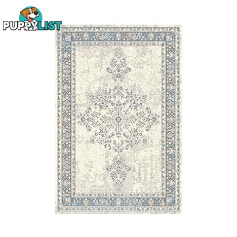 Traditional Focus Cream Blue Rug - Unbranded - 7427046197687