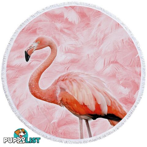 Pinkish Flamingo Beach Towel - Towel - 7427046316613