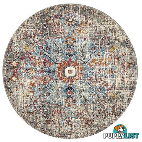 Museum Huxley Multi Coloured Round Rug - Unbranded - 9375321851015