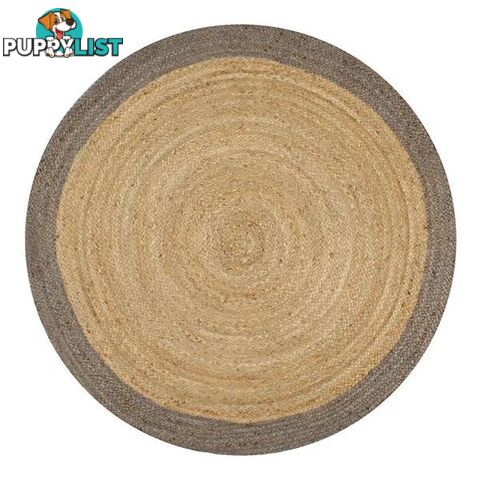 Handmade Rug Jute With Grey Border - Unbranded - 8718475733157