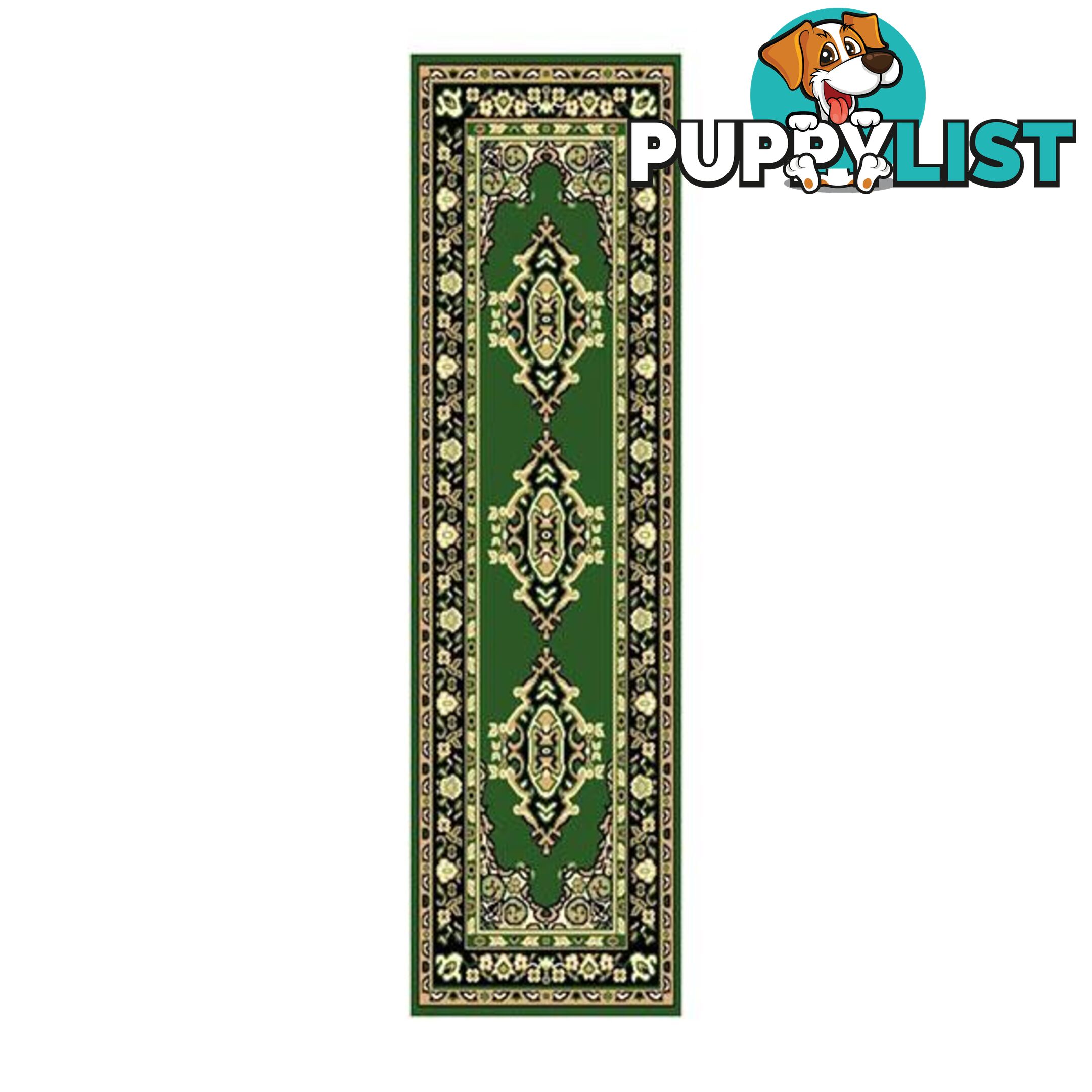 Allure Dark Green Polypropylene Rug - Unbranded - 9476062077723