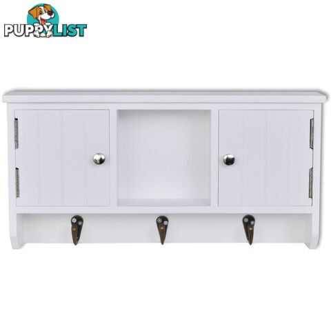 Wall Cabinet For Keys And Jewelry With Doors And Hooks - Unbranded - 4326500433633