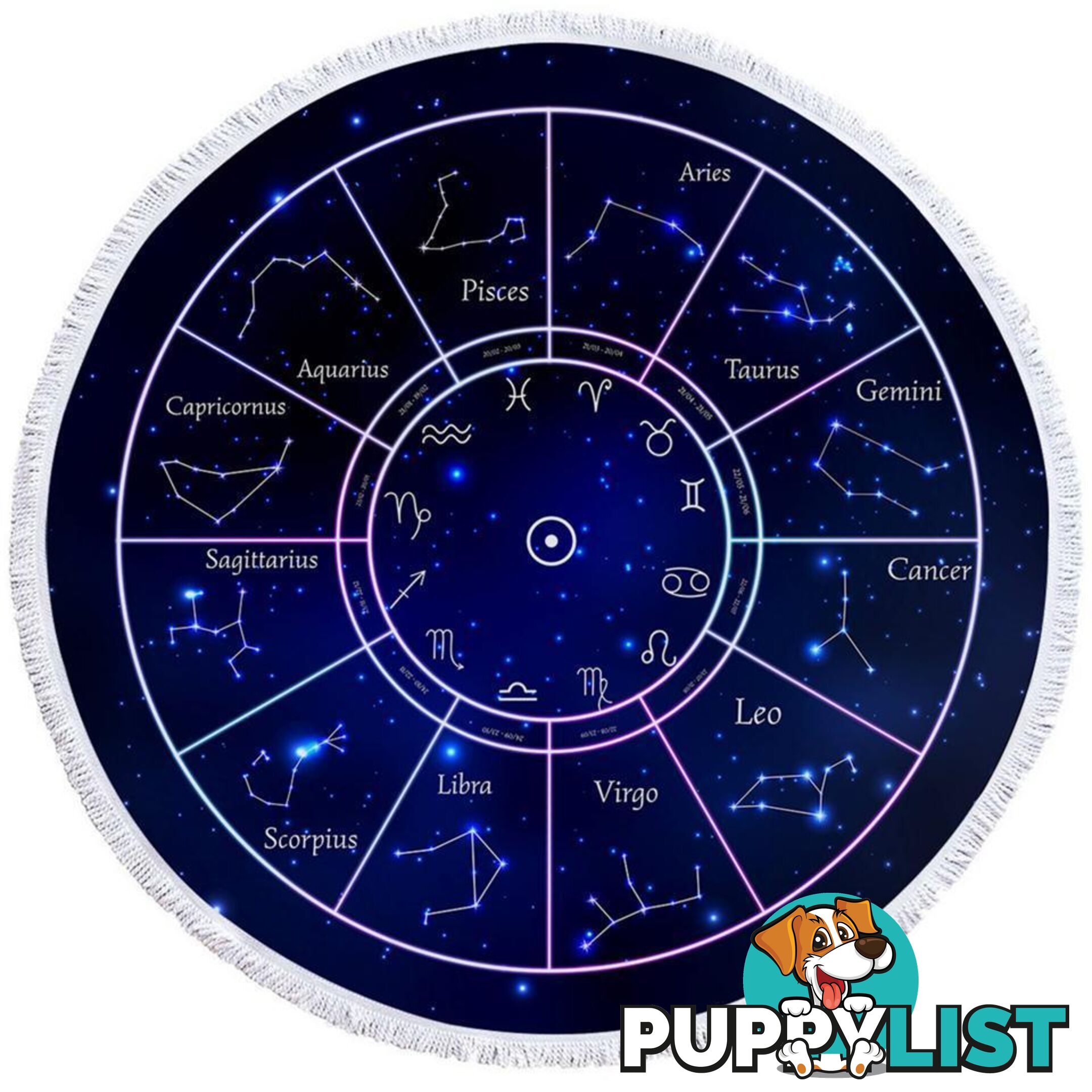 Zodiac Beach Towel - Towel - 7427046313605