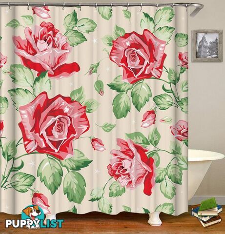 Classic Roses Drawing Shower Curtain - Curtain - 7427045938007