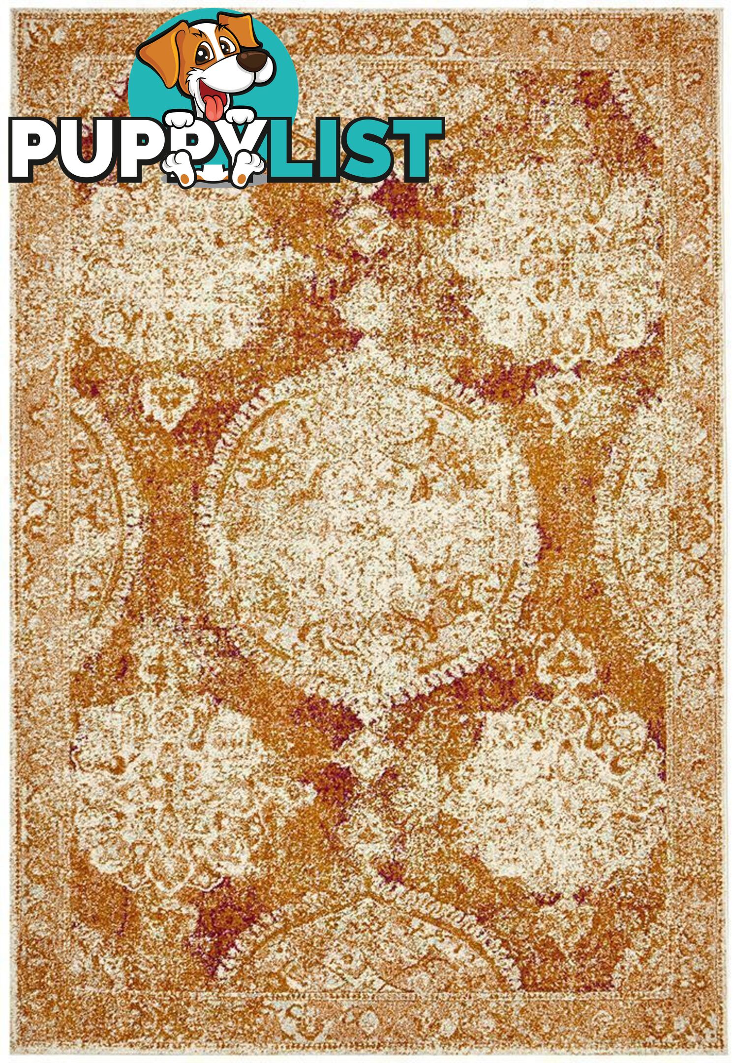 Museum Elton Rust Rug - Unbranded - 9375321850957