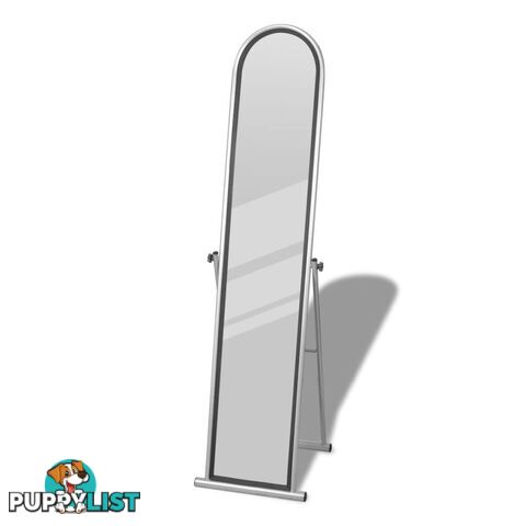 Free Standing Full Length Rectangular Mirror - Grey - Unbranded - 4326500429872