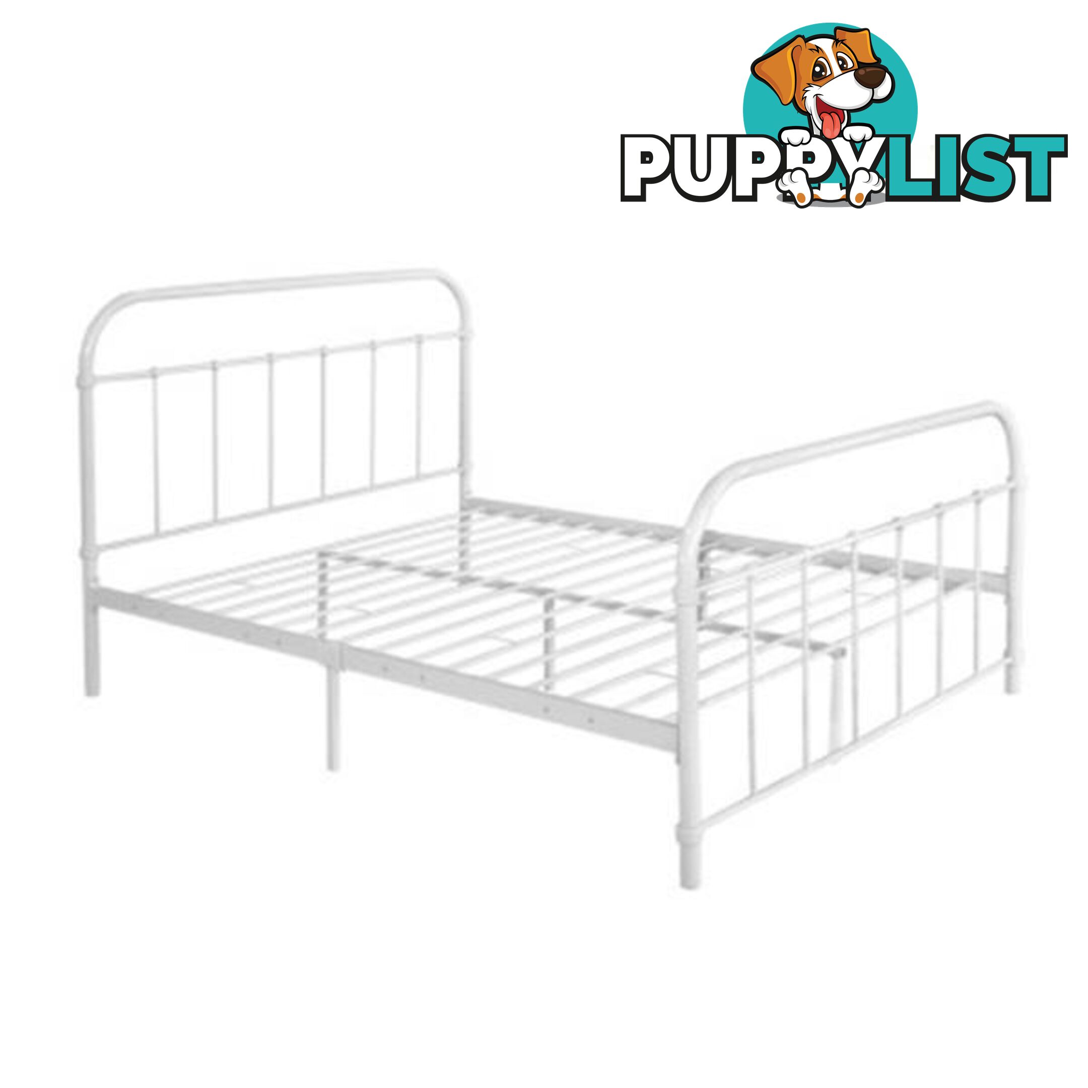 Metal Bed Frame - White - Artiss - 4326500249432