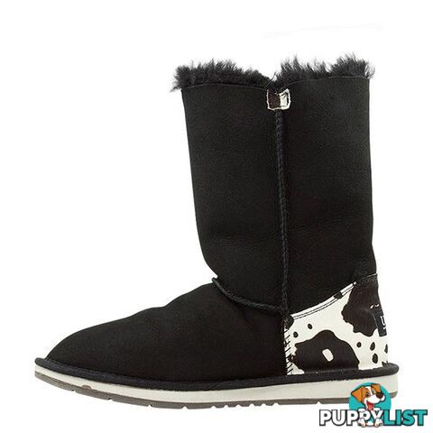 Auzland Cow Print Mid Bailey Button Ugg Boot - AUZLAND - 822427506091