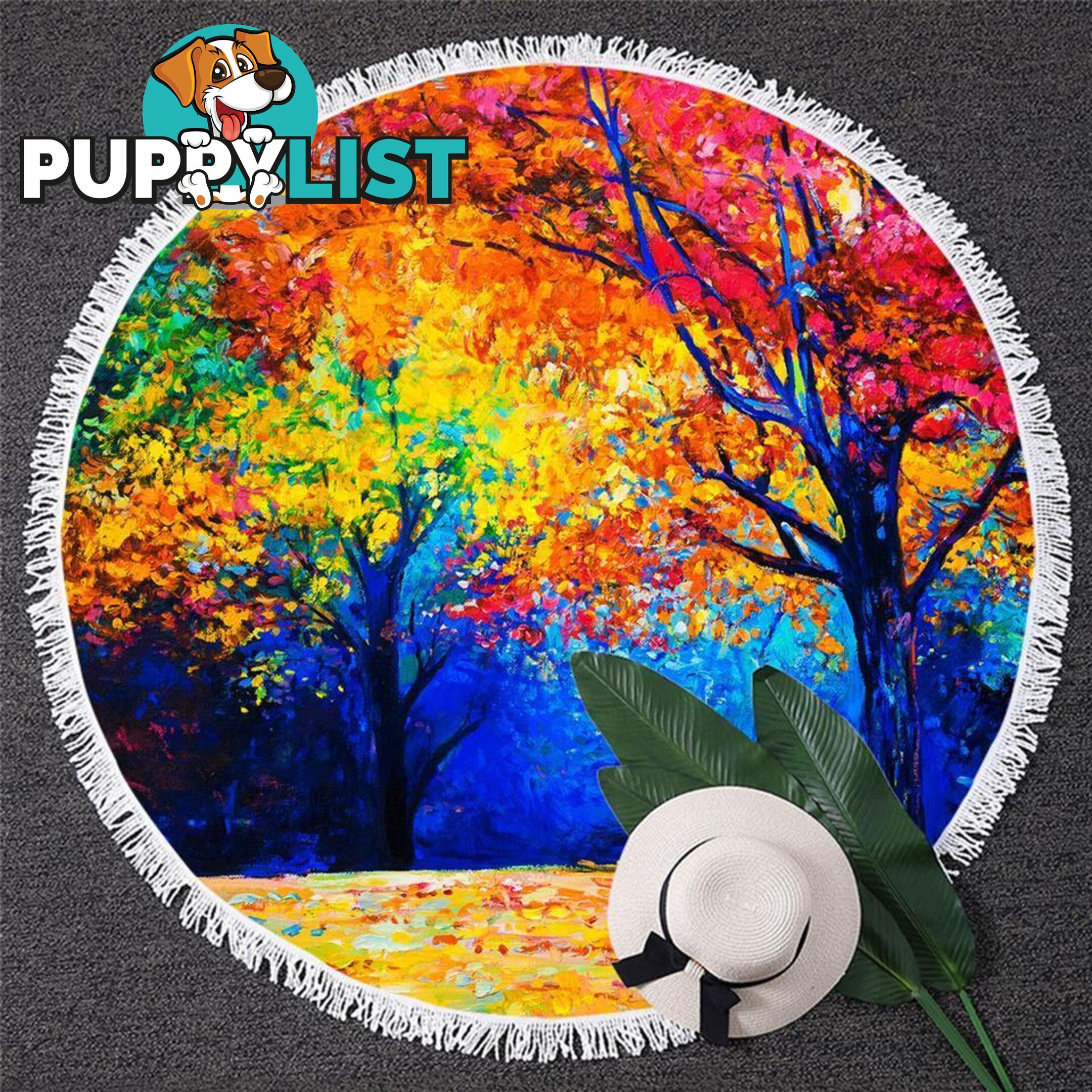 Autumn Art Beach Towel - Towel - 7427046334051