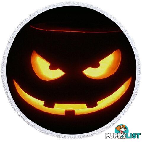 Halloween Smile Beach Towel - Towel - 7427046325646