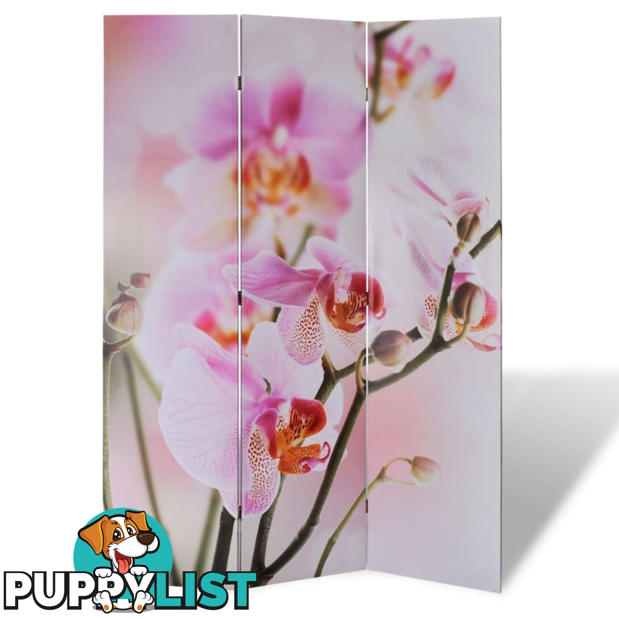 Room Divider 120cm x 180cm - Flower Print - Unbranded - 4326500429599