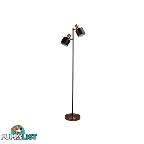 Twin Floor Copper Mid Century Task Lamp - Task Lamp - 9324879214902