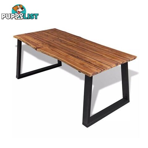 Dining Table Solid Acacia Wood - Unbranded - 7427046166669