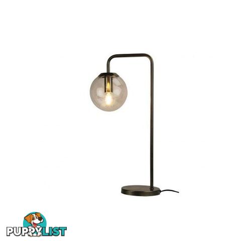 Contemporary Clear Glass Lamp Antique Brass - Glass Lamp - 9324879217750