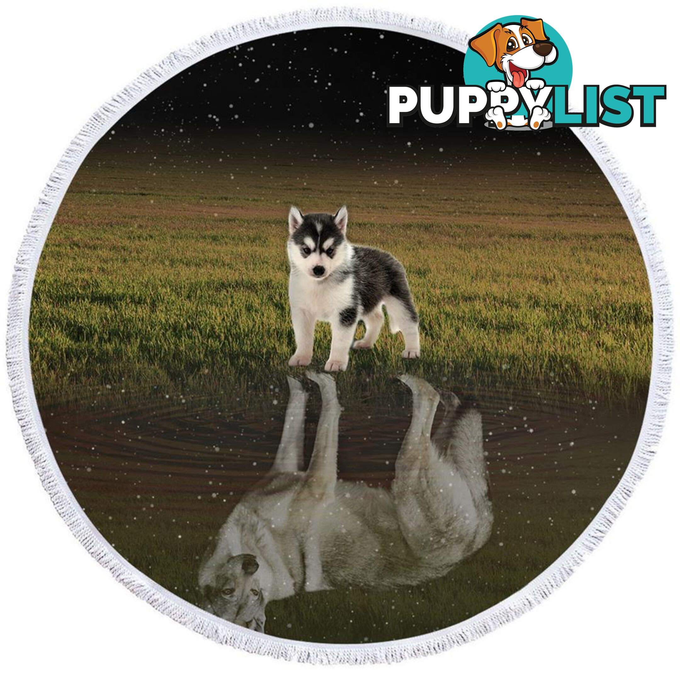 Husky Dogs Beach Towel - Towel - 7427046315111