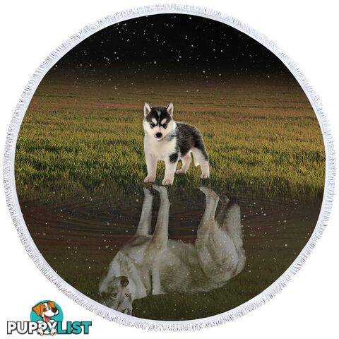 Husky Dogs Beach Towel - Towel - 7427046315111