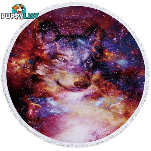 Space Wolf Beach Towel - Towel - 7427046326599