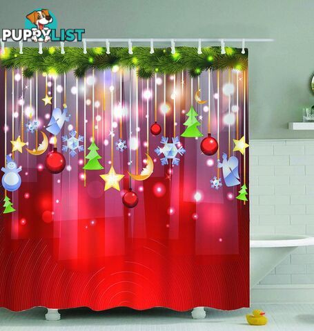 Christmas Ornaments Shower Curtain - Curtain - 7427045985162