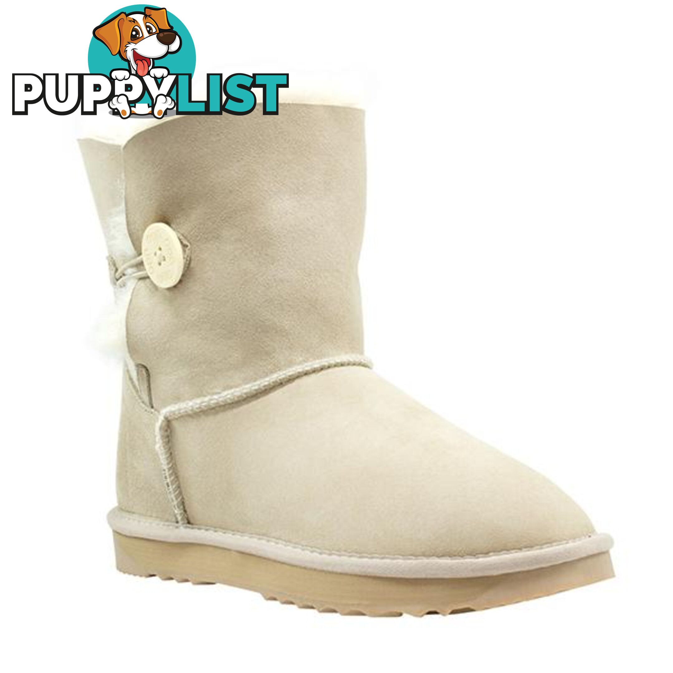 Comfort Me Australian Made Mini Bailey Button Ugg Boot Sand - Comfort Me - 822427521254