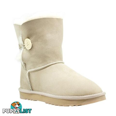 Comfort Me Australian Made Mini Bailey Button Ugg Boot Sand - Comfort Me - 822427521254