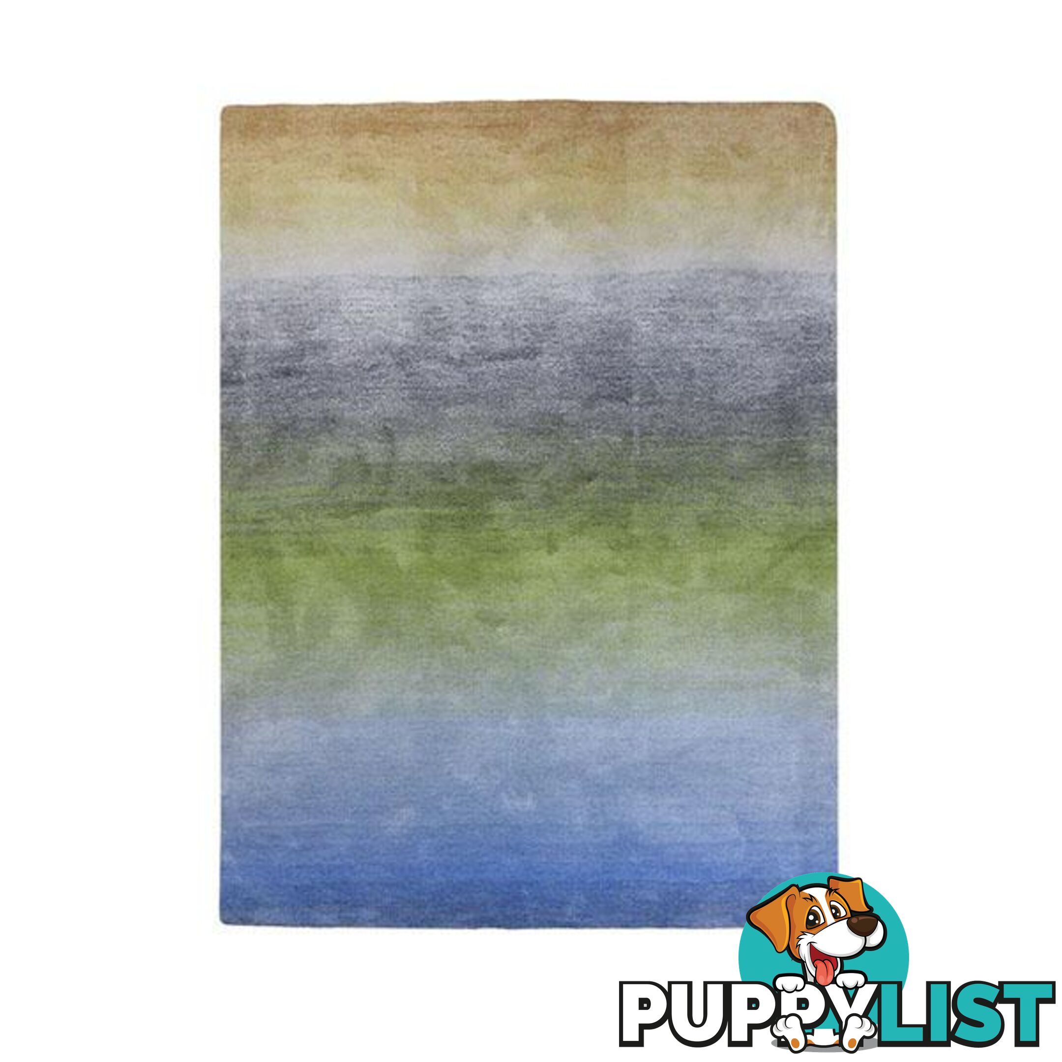 Gradience Green Polyester Shag Rug - Unbranded - 7427046073608