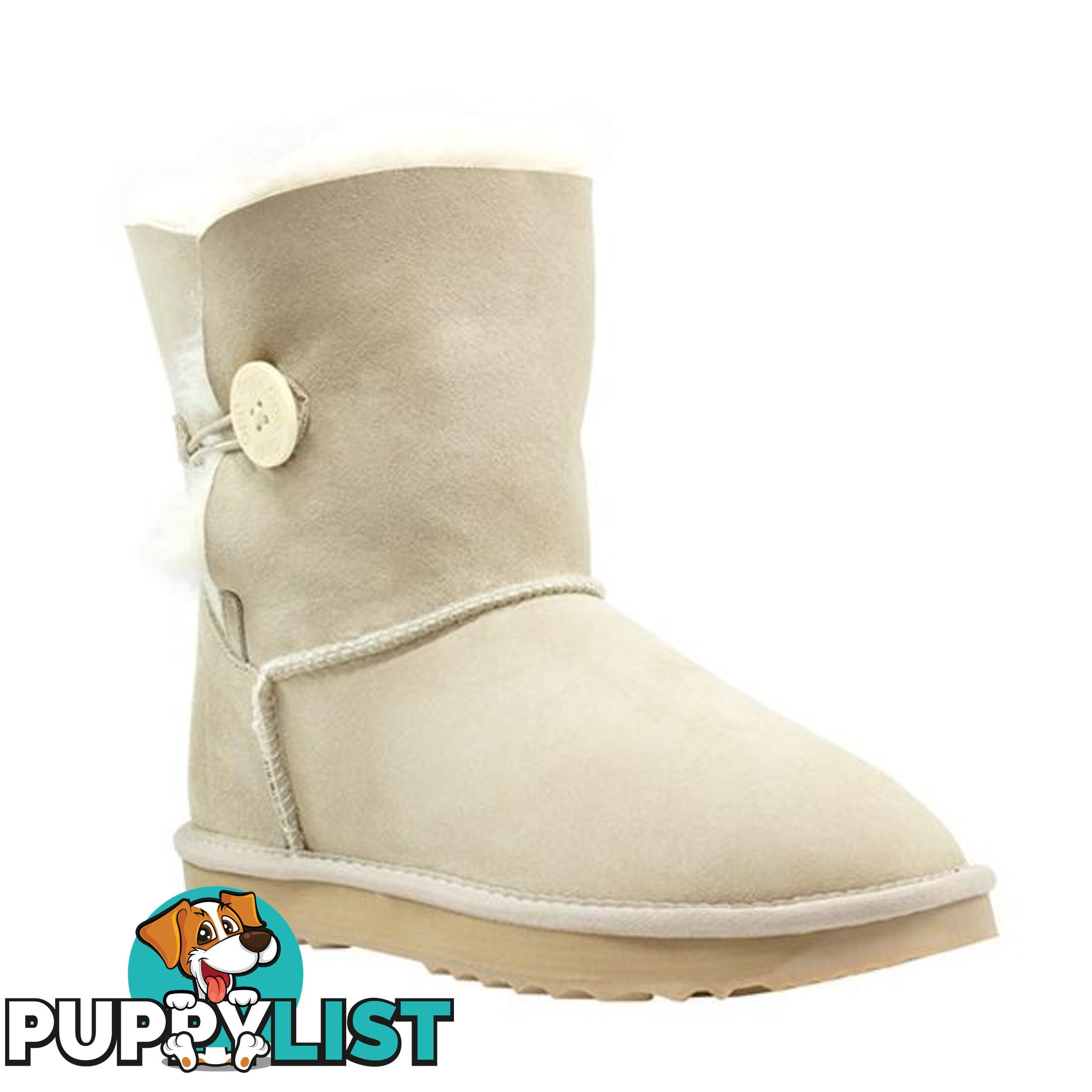 Comfort Me Australian Made Mini Bailey Button Ugg Boot Sand - Comfort Me - 822427521278