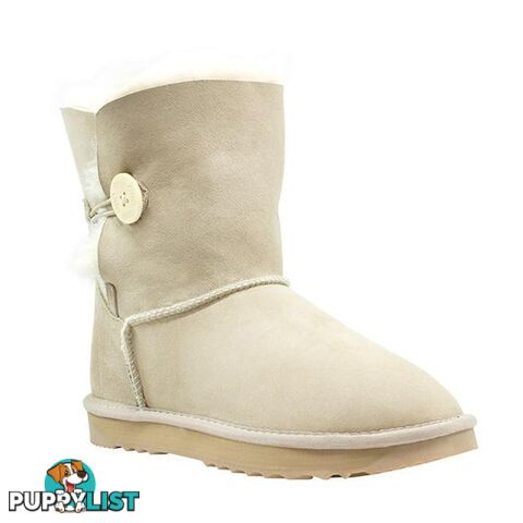 Comfort Me Australian Made Mini Bailey Button Ugg Boot Sand - Comfort Me - 822427521278