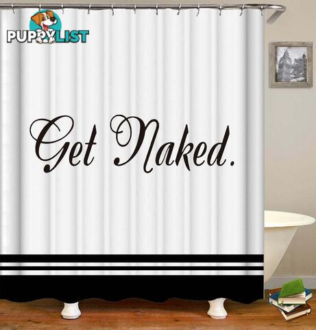 Elegant Get Naked Shower Curtain - Curtain - 7427046135986