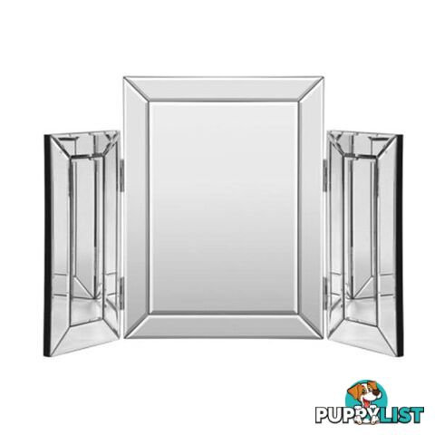 Mirrored Furniture Makeup Mirror Dressing Table Vanity Foldable - Artiss - 9350062258811