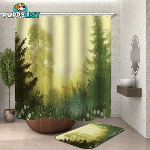 Forest Shower Curtain - Curtain - 7427046121385