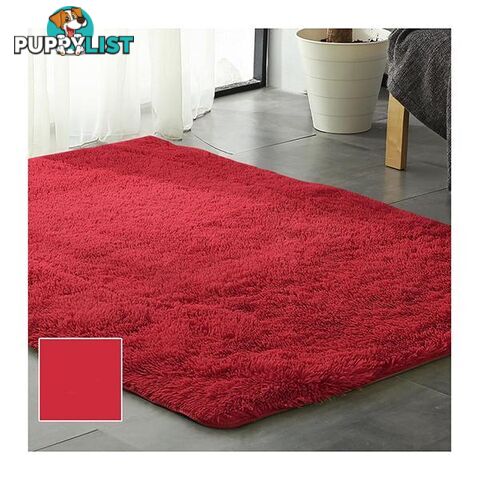 Designer Soft Shag Shaggy Floor Confetti Rug Carpet Home Decor 120X160 Cm Red - Unbranded - 787976594558