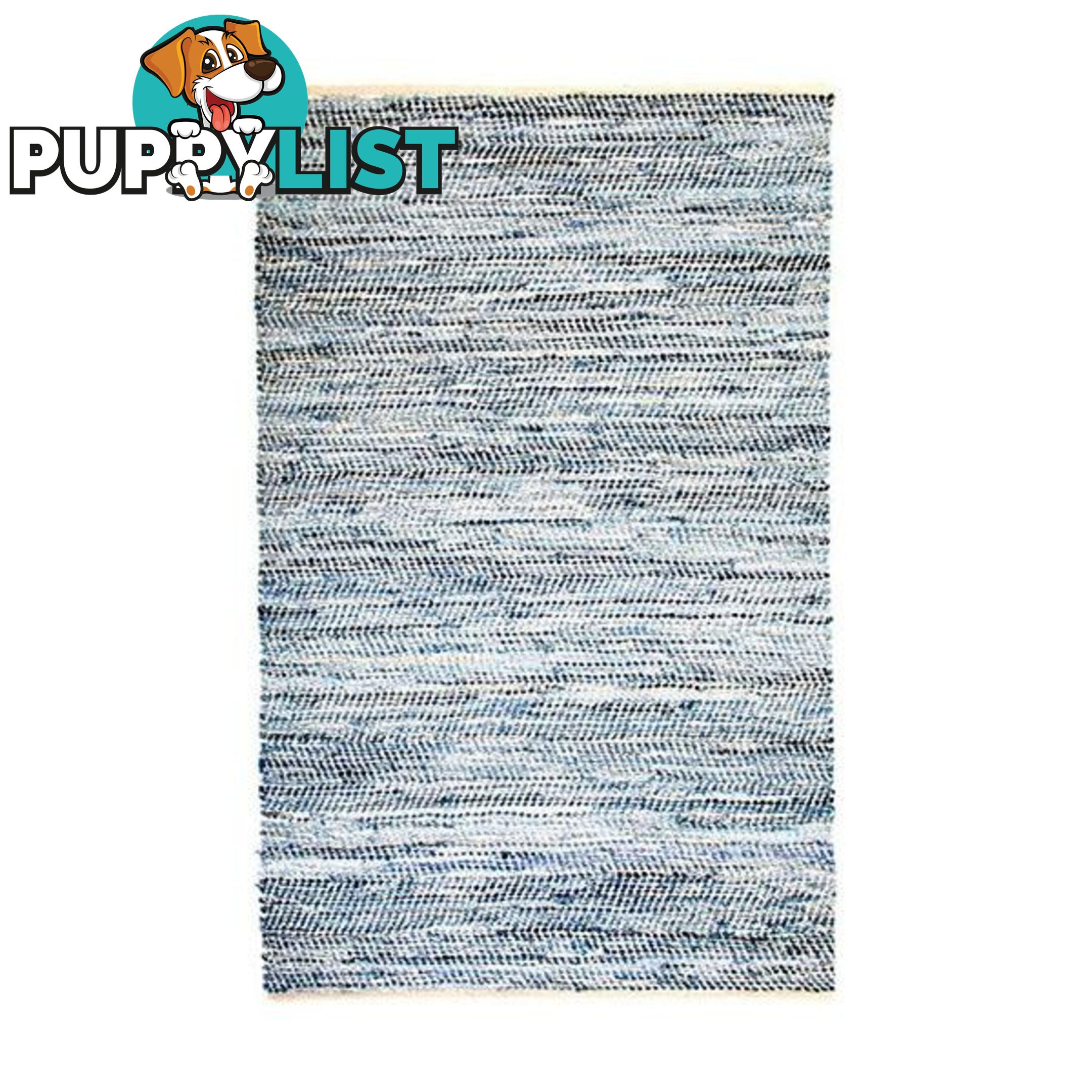 Rustic Charm Blue Flatweave Rug - Unbranded - 7427005869044