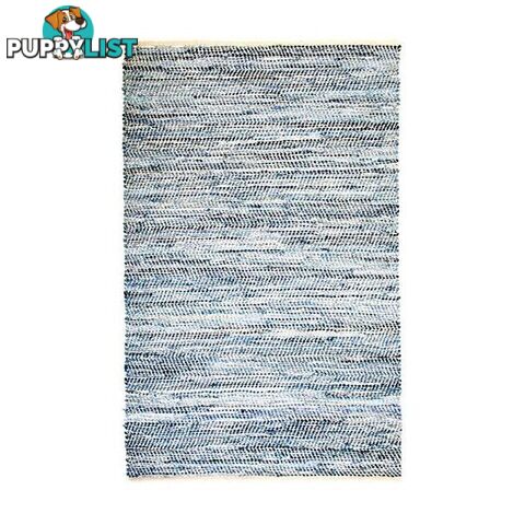 Rustic Charm Blue Flatweave Rug - Unbranded - 7427005869044