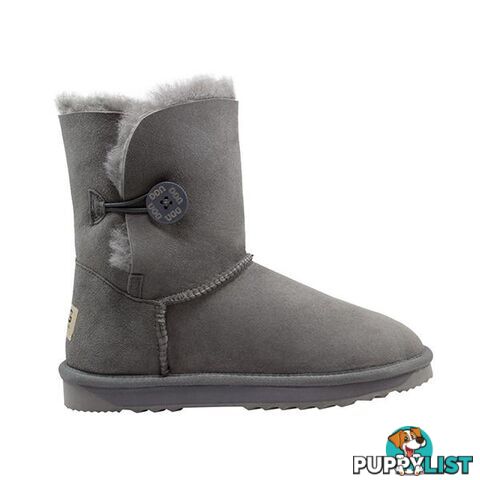 Comfort Me Australian Made Mid Bailey Button Ugg Boot Grey - Comfort Me - 822427521568