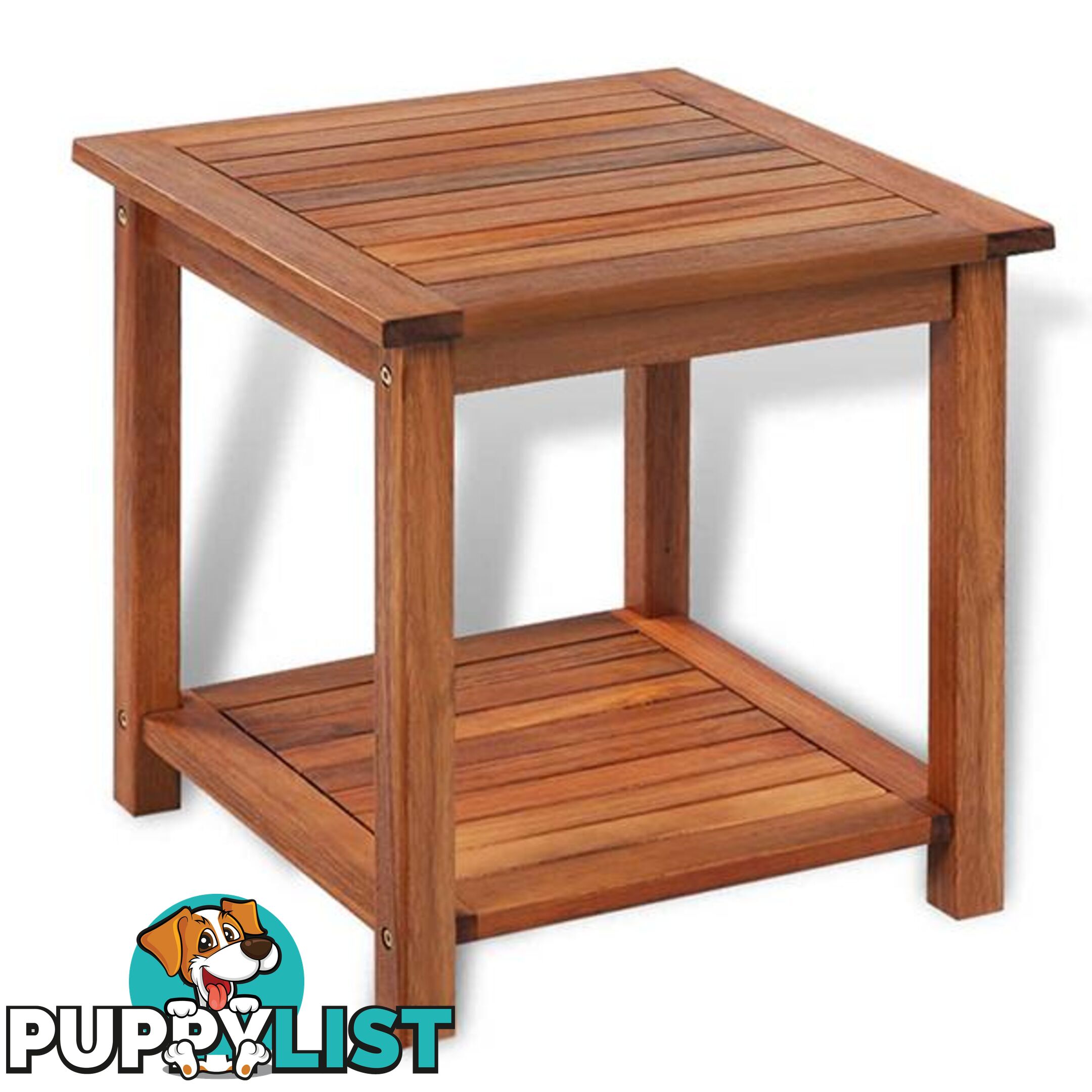 Side Table Solid Acacia Wood 45X45X45 Cm - Side Table - 7427046256711