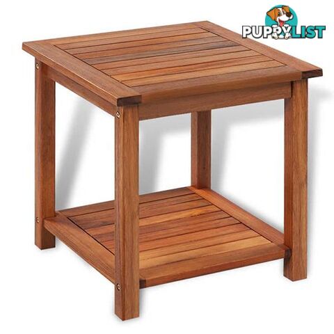 Side Table Solid Acacia Wood 45X45X45 Cm - Side Table - 7427046256711